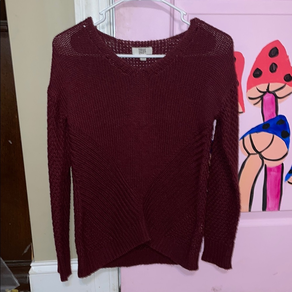 Women's Burgundy Sweater